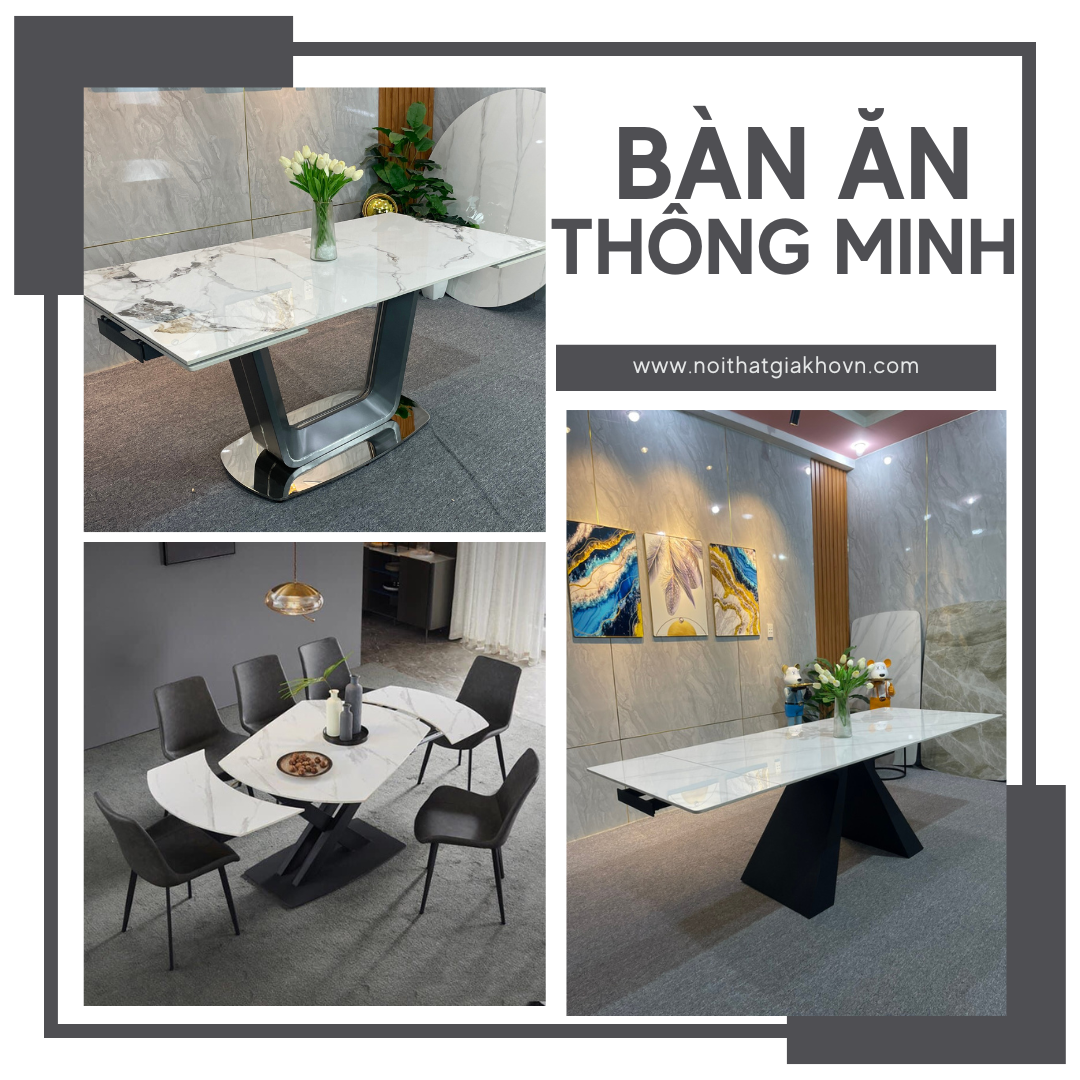 Bàn ăn thông minh – Giải pháp tối ưu không gian nhỏ